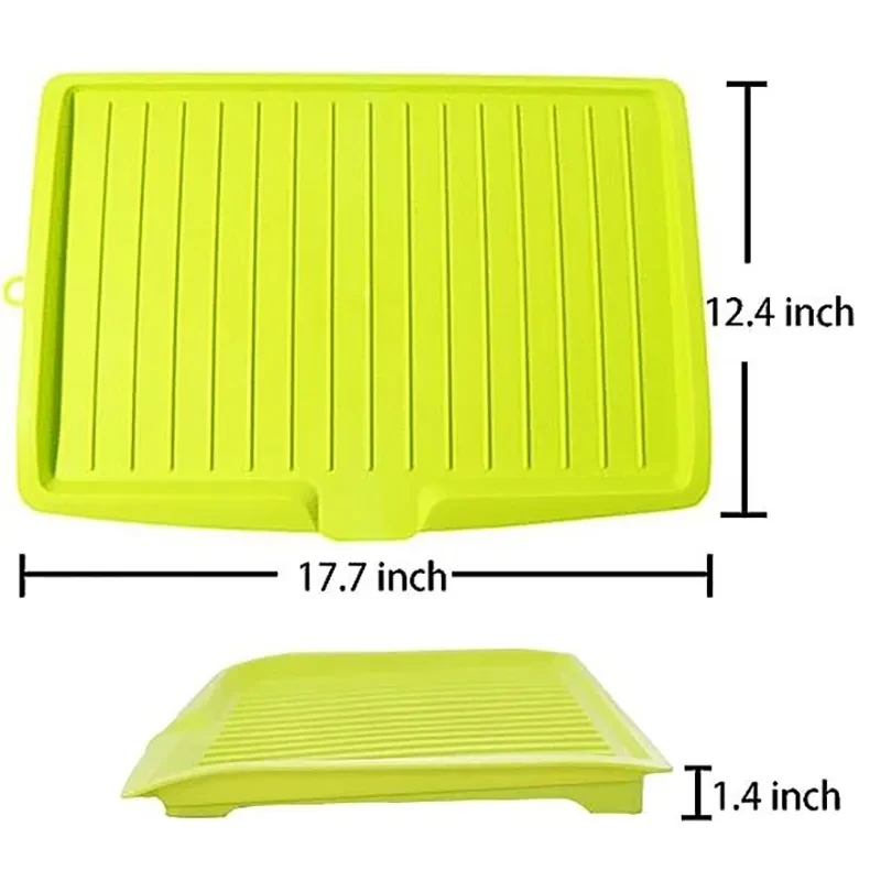 Drain Rack Kitchen Storage Rack Silicone Drainer Dishes Sink Drain Shelving Rack Drain Board Finishing Rack Drying Tray