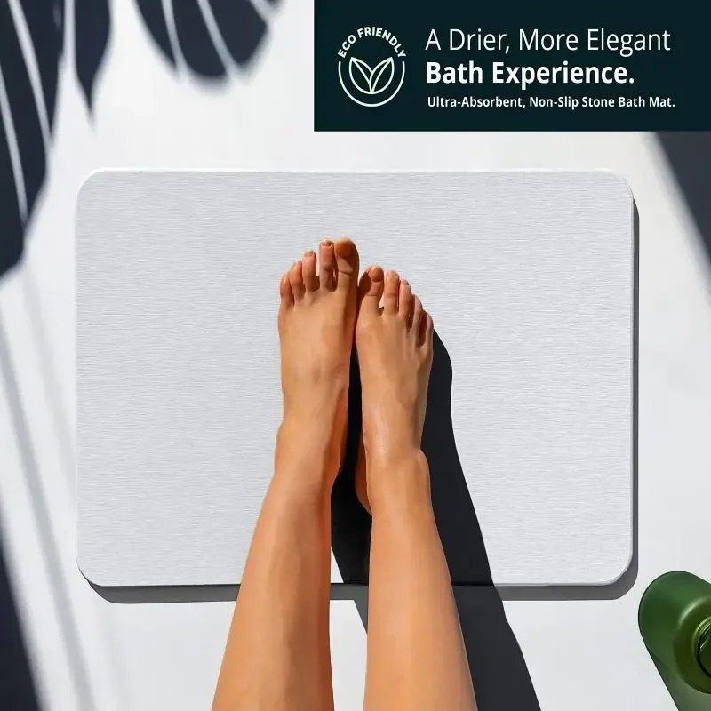 حصيرة الحمام حجر البساط ماصة دياتومي حجر السجاد حجر حمام للحمام عدم الانزلاق التجفيف السريع دياتوميت دش الحصير #2