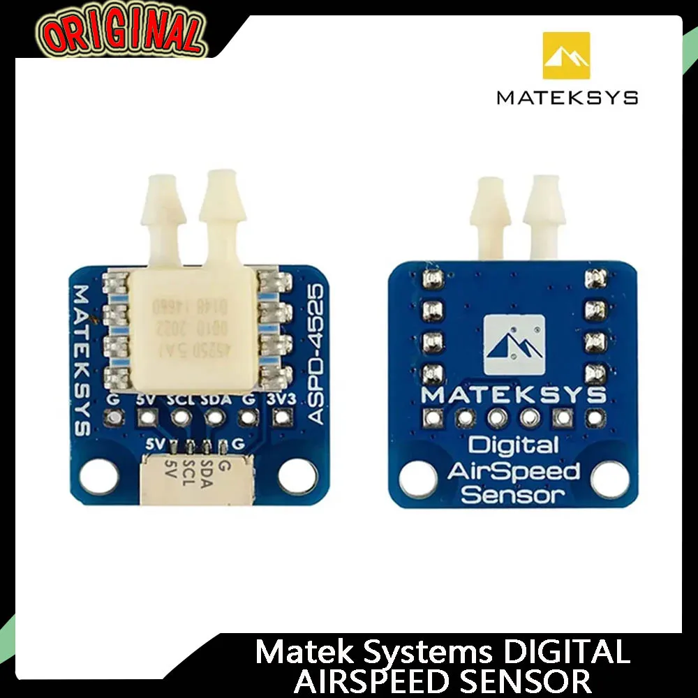 

Аналоговый датчик воздушной скорости MATEKSYS ASPD-4525 для гоночного дрона RC FPV, совместимый с контроллерами полета F405 F722 F411 WING
