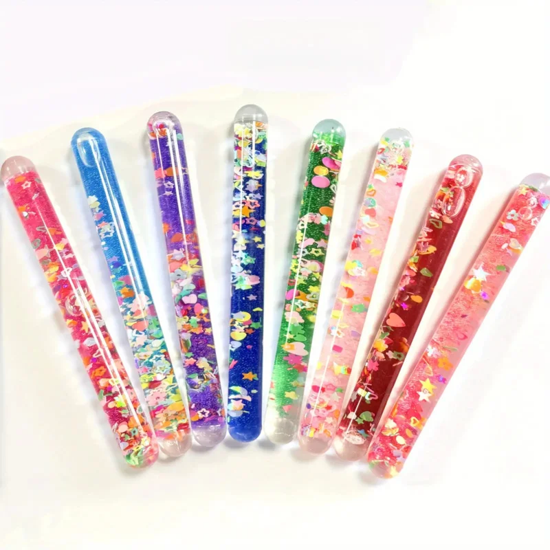 3A Flashing Stick，Sensory Quicksand Toy - Dynamic Sensory Toys，Creative Holiday Fun Gifts