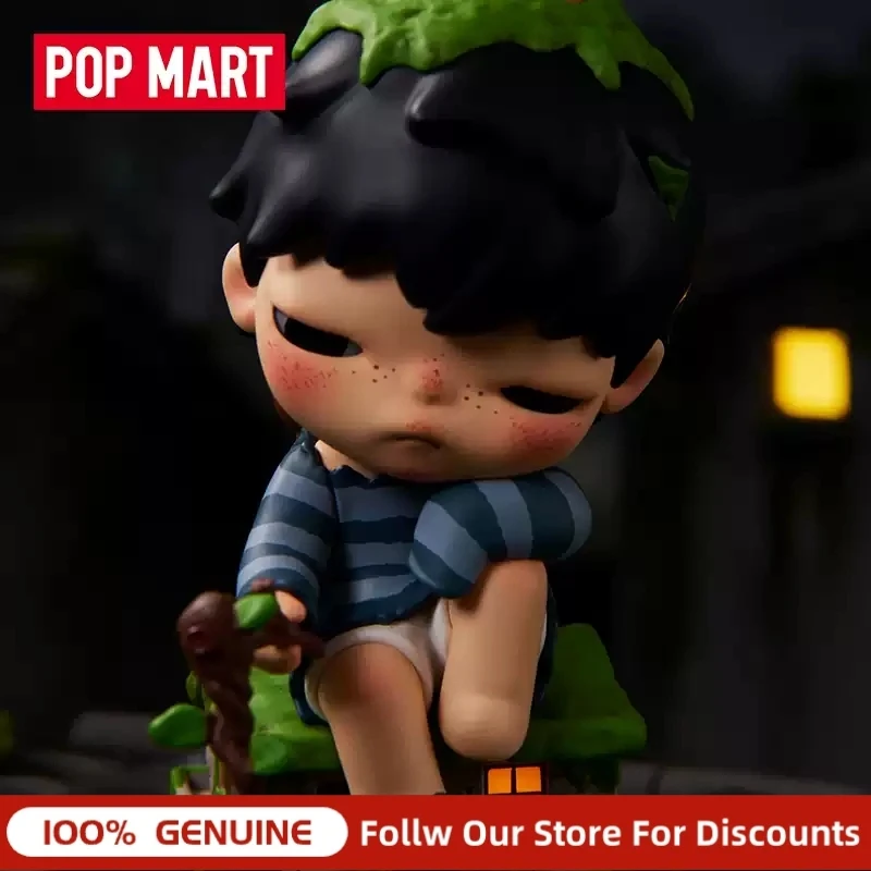 

Genuine Pop Mart Hirono Behind Time Series Trendy Figurine Collectible Desktop Ornament Model Mystery Box Creative Gift For Fans