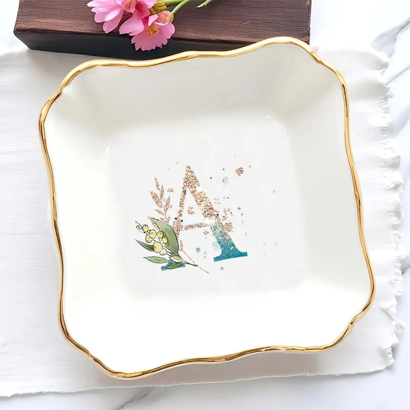 Export Christmas Tree Plates Star Bowls Christmas Atmosphere Ceramic Tableware Salad Bowls Dim Sum Plates