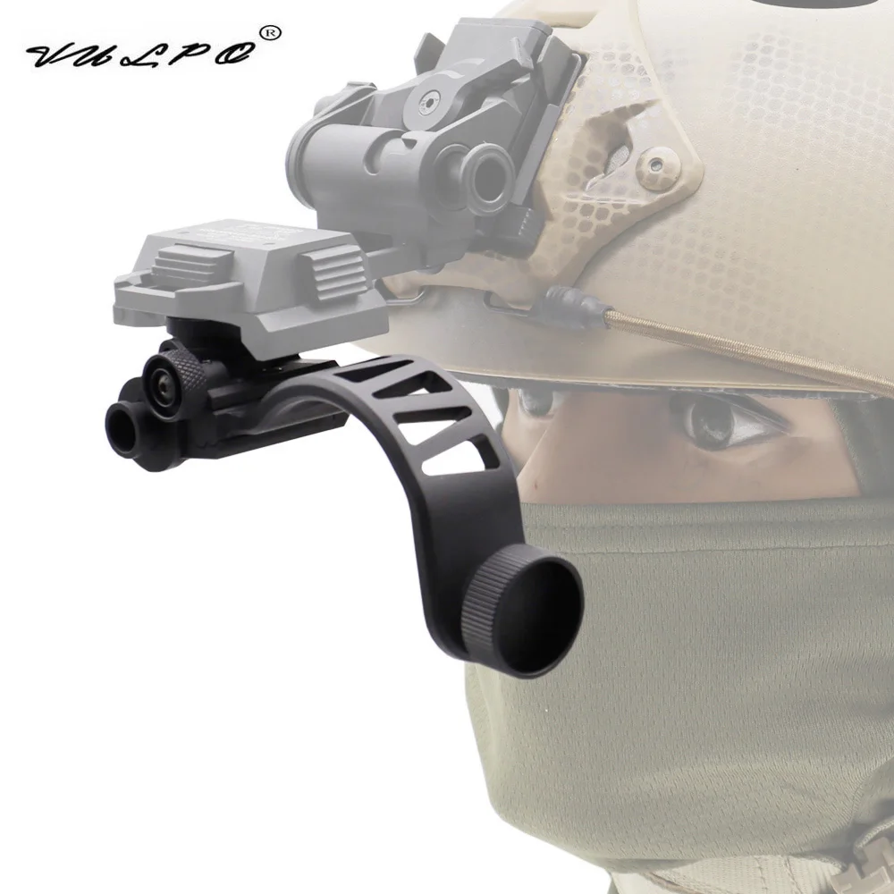 VULPO Aluminum J Arm L4G24 NVG Mount Helmet Bracket Adapter For PVS-14 Night Vision Goggles Helmet Accessories