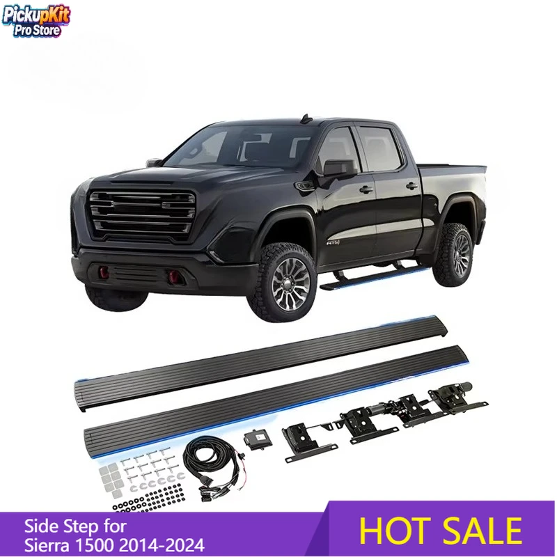 

Электрические выдвижные подножки премиум-класса для Sierra 1500 2014-2024