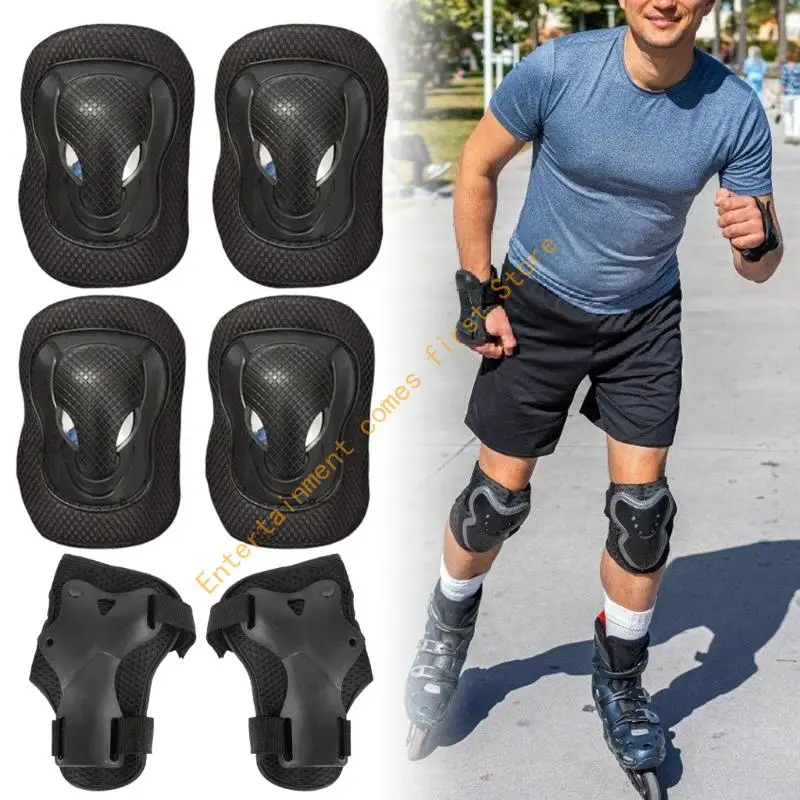 Sport Impact Resistant Set With Adjustable Straps Adults 6 Piece 55KD
