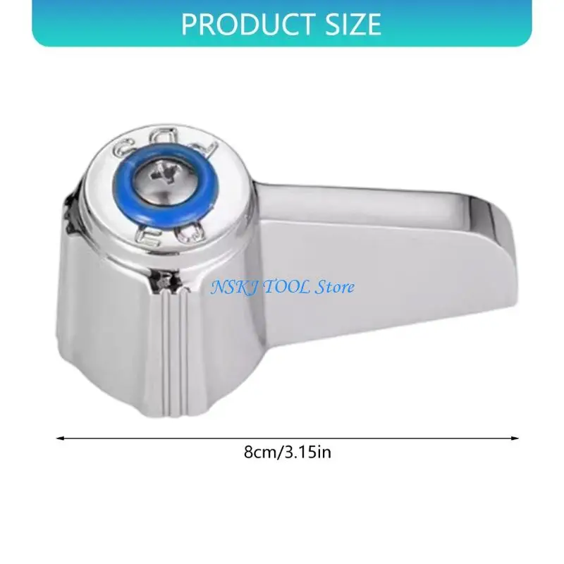 L8RC 2 قطعة مقاومة للتآكل 0.43 مقبض صنبور بفتحة جذعية مستديرة للاستخدام الخارجي