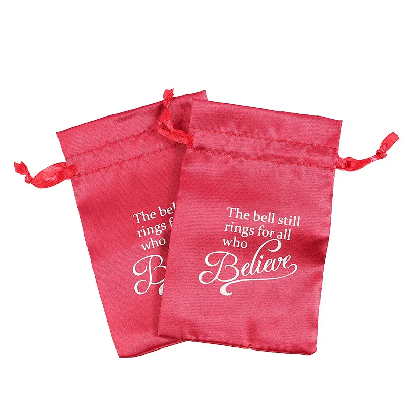 50 قطعة حقيبة من الساتان الحريري الحقيبة الحلوى/هدية/النظارات الشمسية/الزجاج/المجوهرات/العطور/المكياج/الرموش/العذراء الشعر شعار مخصص الرباط حقيبة