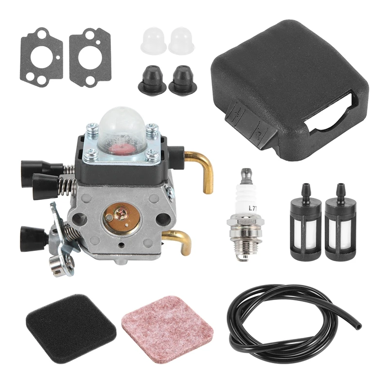 FS85 Carburetor + Air Filter Cover For STIHL FS75 FS80 FS 85 KM80 KM85 FC75 String Trimmer Brush Cutter Tune Up Kits