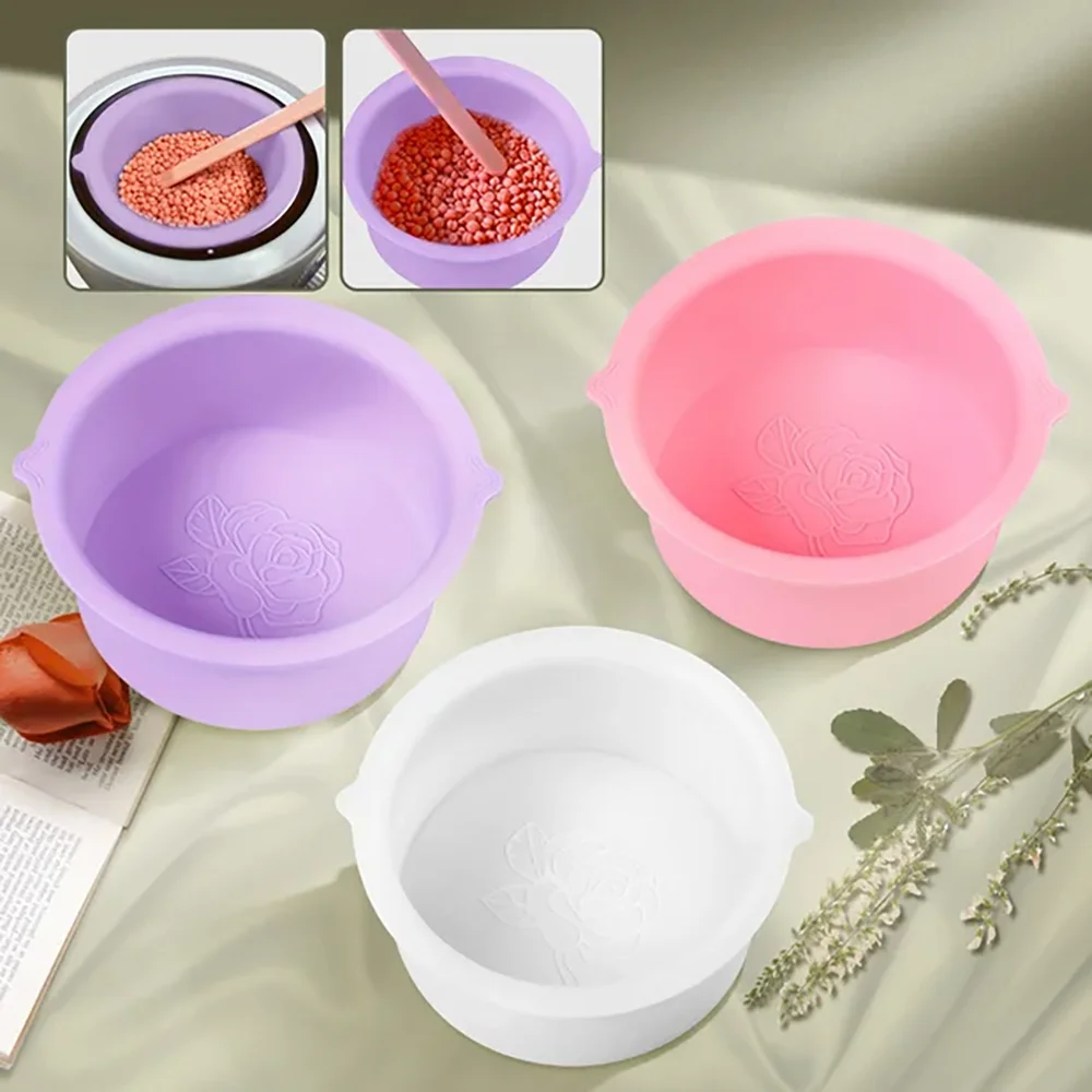 Silicone Wax Bowl, Silicone Bowl for Wax Heater, Non-stick Wax Pot, Reusable Wax Bowl, Single Bowl