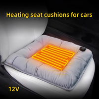 Car Heating Seat Cushions Winter Plush Seat Mat Graphene Car Universal Warm Usb Electric Heating Single Pad Car Accessories 12V