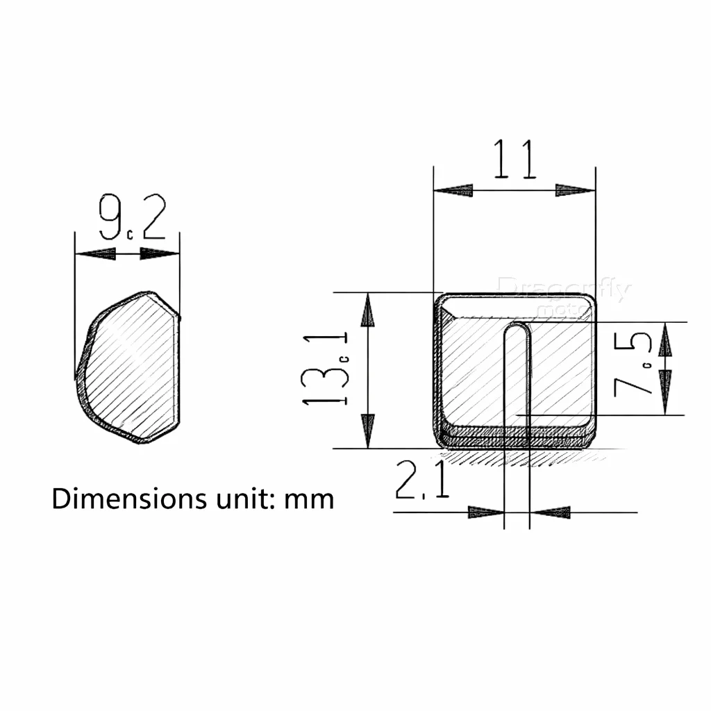 For TMAX 560 T-MAX560 Tech Max 2022 2023 2024 2025 Accessories CNC Aluminum Motorcycle Switch Button Turn Signal Switch Key Cap