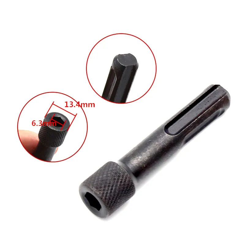 Binoax 2 stücke 1/4 "Hex Schaft Bohrer Chuck Adapter SDS Konverter Adapter Mutter Auswirkungen Fahrer Set Für Bohren werkzeuge