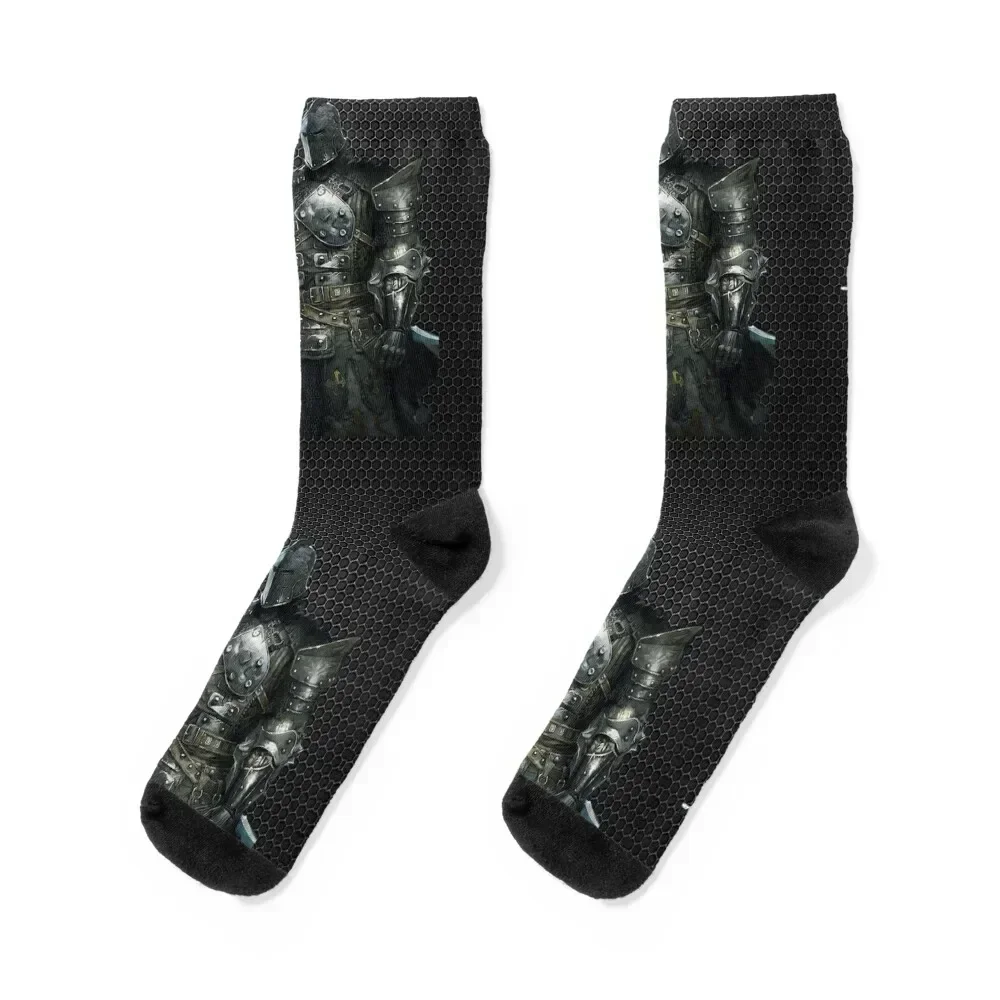 

KNIGHTS IN ARMOR Socks with print cartoon compression Socks Male Women's