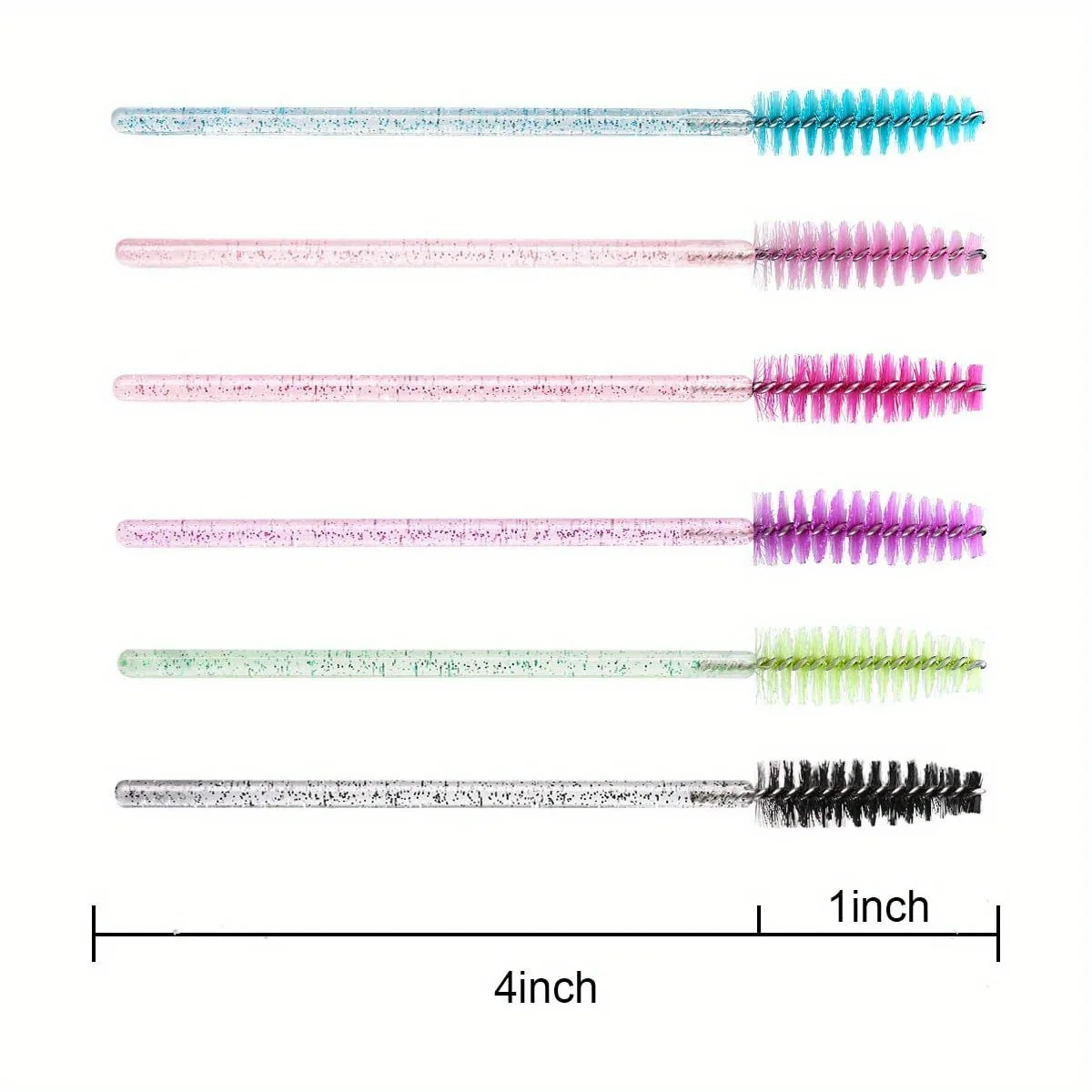 300 قطعة من فرش الرموش للاستعمال مرة واحدة - عصا سبولي شفافة للماسكارا/وصلة الرموش/الحاجب | أدوات ماكياج الصالون الصحي بالجملة #2