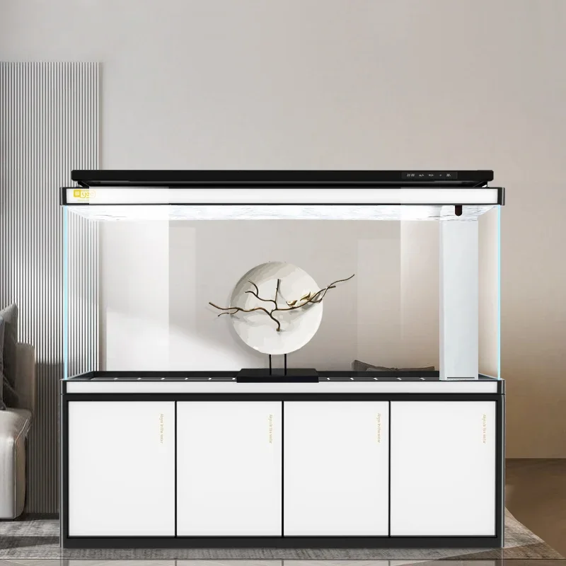 

Изготовленный на заказ 200 галлонов ультра прозрачное стекло большой аквариум нижний фильтр соленая вода аквариум большой емкости