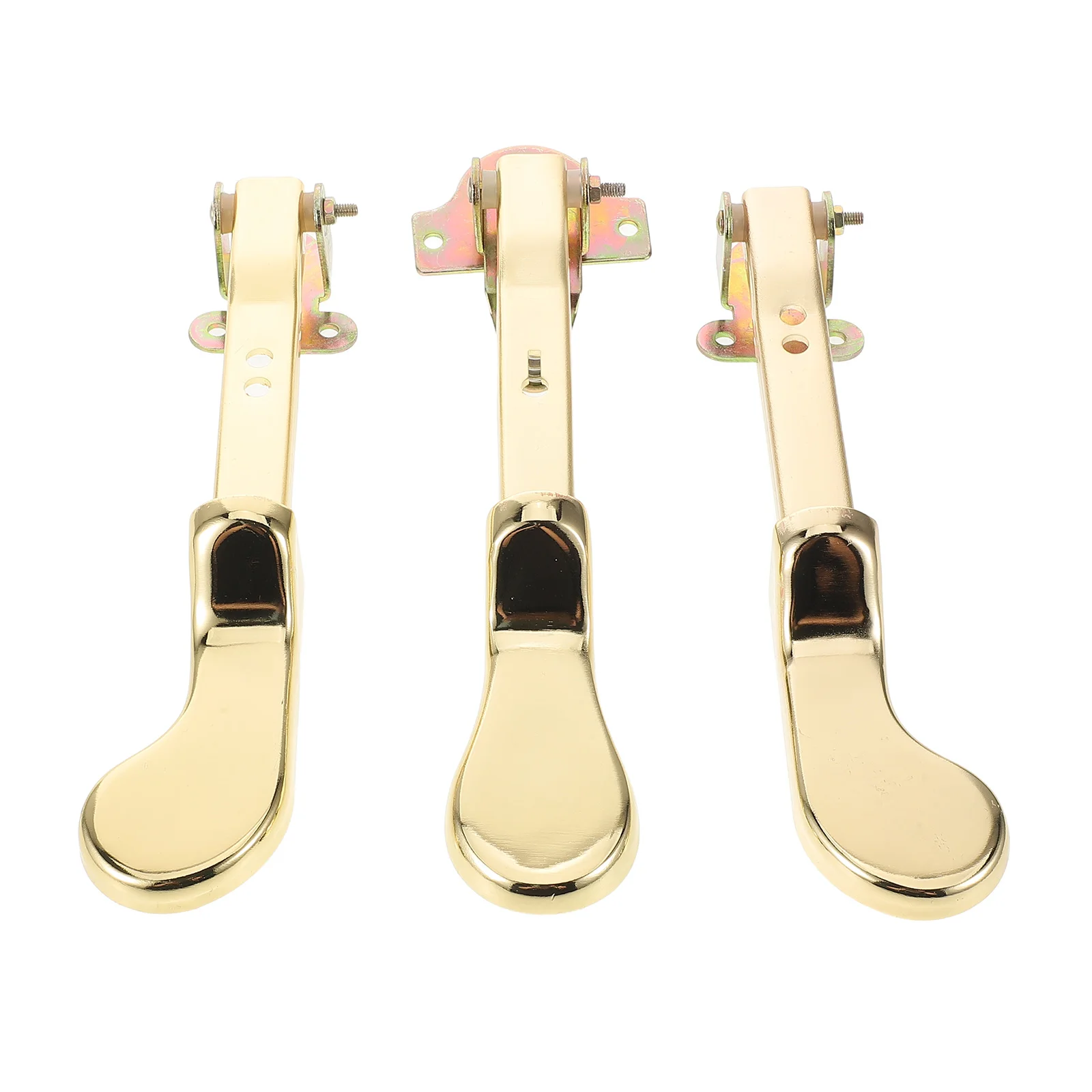 

3 Pcs Piano Pedal Part for Electronic Keyboard Accessories Nonslip Sustain Golden