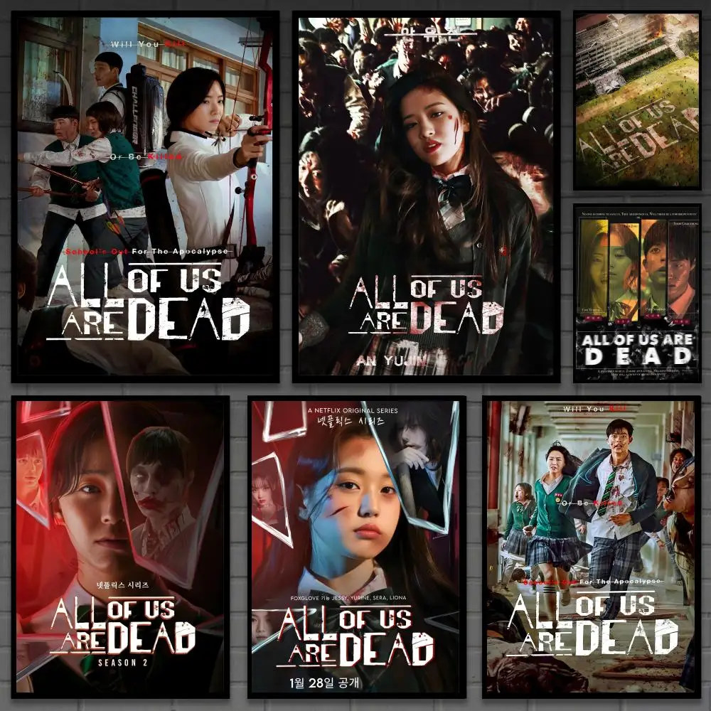 Korean TV All Of Us Are D-Dead Poster Versatile HD Waterproof Wall Art Self-Adhesive Decor For Any Space Ideal Gift
