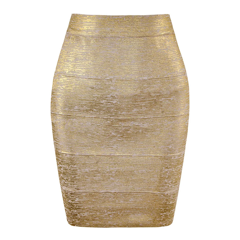 Selg Hot Stamping Bandage Skirt, Fashionable And Elegant Women's Sexy Buttocks Wrapped Skirt