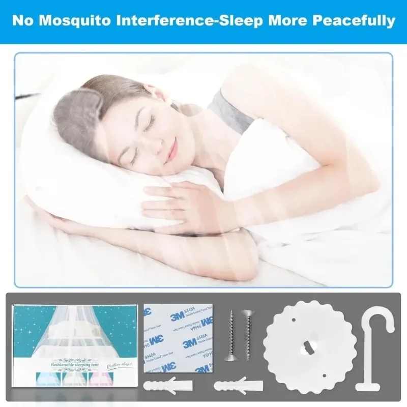 1/2Pcs New Camping and Home Use Large Mosquito Net Bed, Mosq