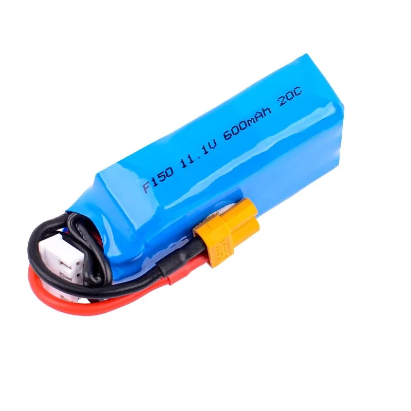 แบตเตอรี่ลิโพ YUXIANG F150 6CH 3D RC เฮลิคอปเตอร์ 600mAh 3S 11.1V 20C พร้อมหัวต่อ XT30 สำหรับเครื่องบินบังคับวิทยุ SU27