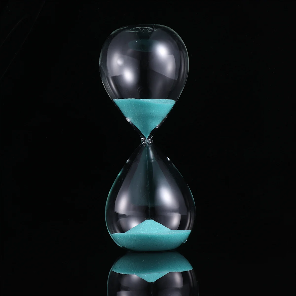 

30 Minute Sandglass Timer Transparent Glass Modern Hourglass For Teeth Brushing Tracking Portable Small Size