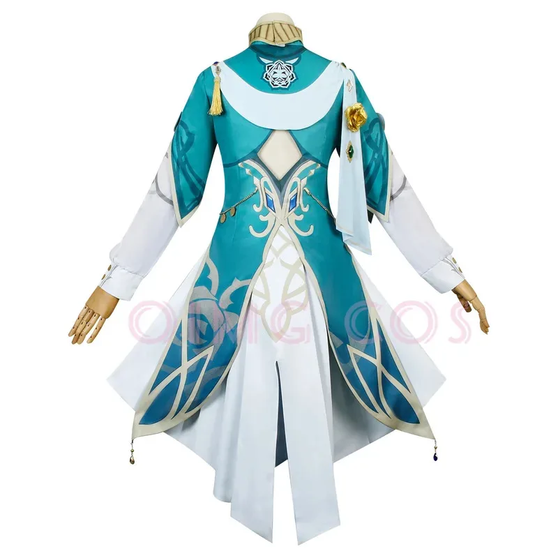 Disfraz de Lisa Genshin Impact A Sobriquet debajo de la sombra, uniforme de Carnaval para adultos, peluca de Anime, Disfraces de Halloween, juego para mujeres