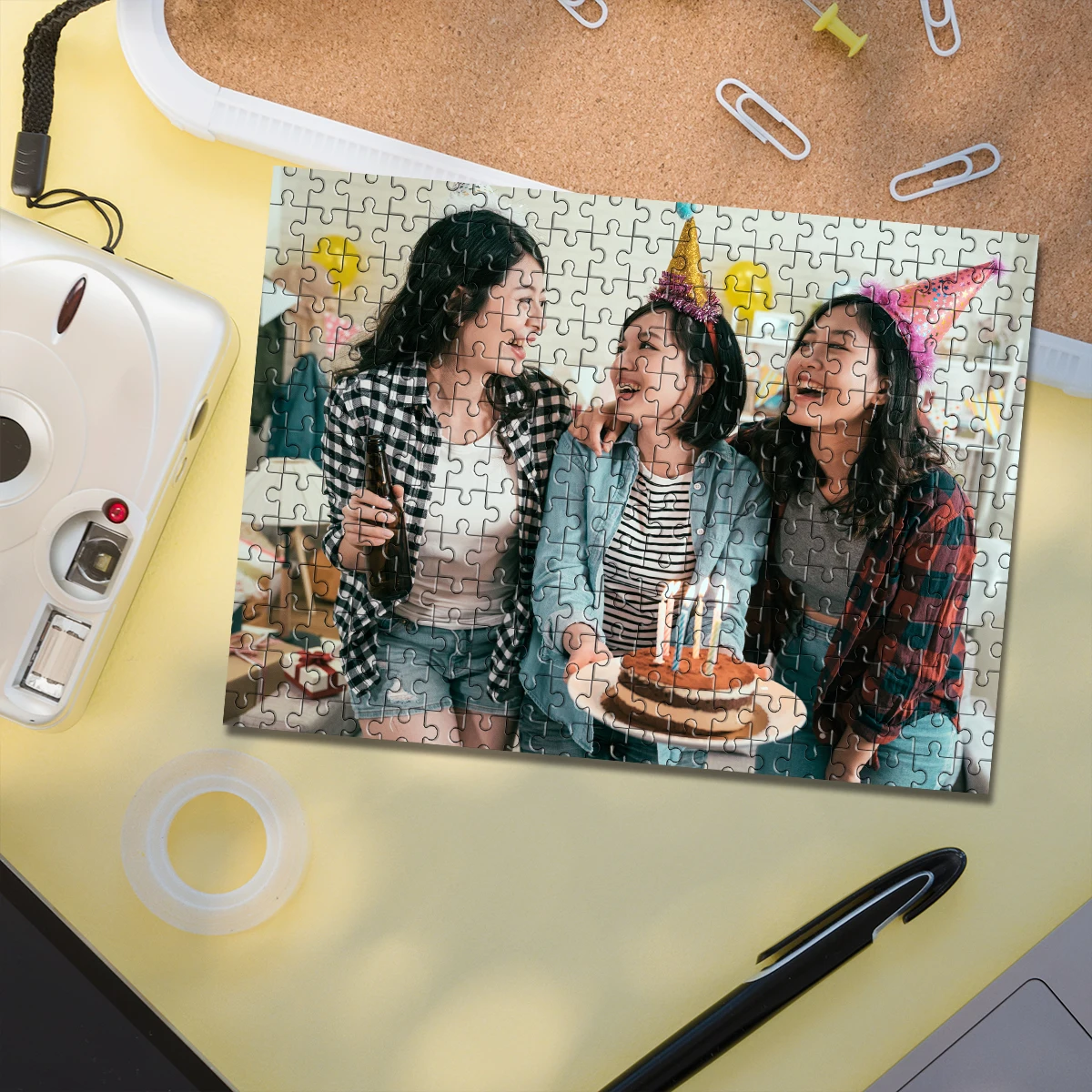 35/300/500/1013 Buah Puzzle Foto Kustom Yang Dipersonalisasi Foto Pertemuan Keluarga Mainan DIY Dekorasi Hadiah Koleksi Hadiah Natal