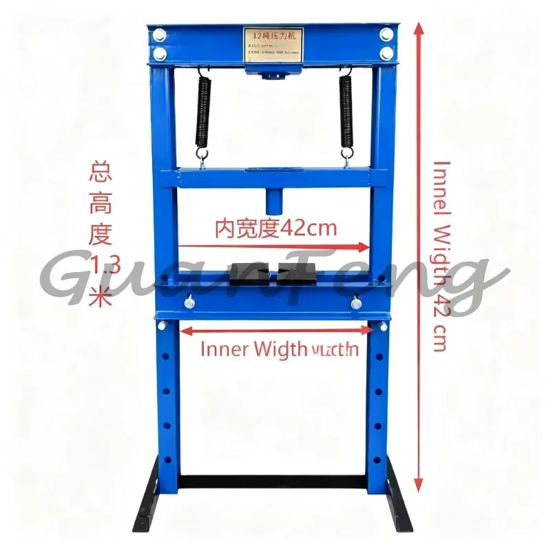 Rubber Sleeve Bearing Installer 6/12/20T Dual Speed Hydraulic Desktop Press Machine For Steam Equipment Maintenance