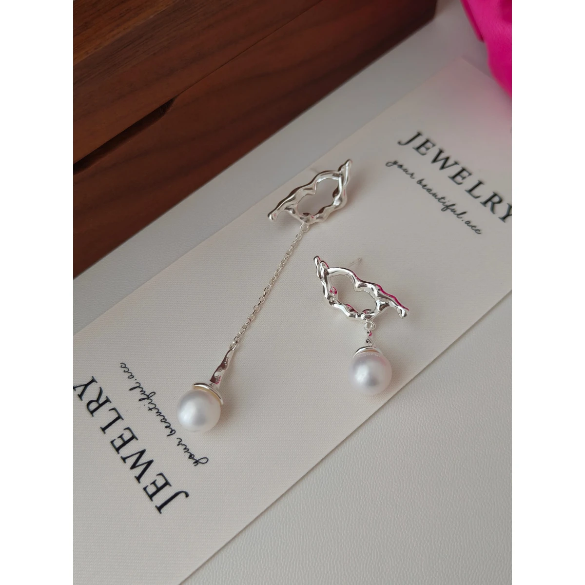 NEW ​ Full Body S925 Pure Silver Plated With 18K Real Gold | Natural Freshwater Pearl Earrings 100670