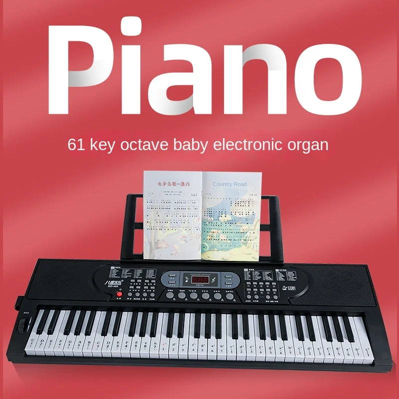 

Baby Play 61 Key Childrens Musical Keyboard Multifunctional Imitation Piano Keys Childrens Piano Infantil Organ Keyboard AA50EO