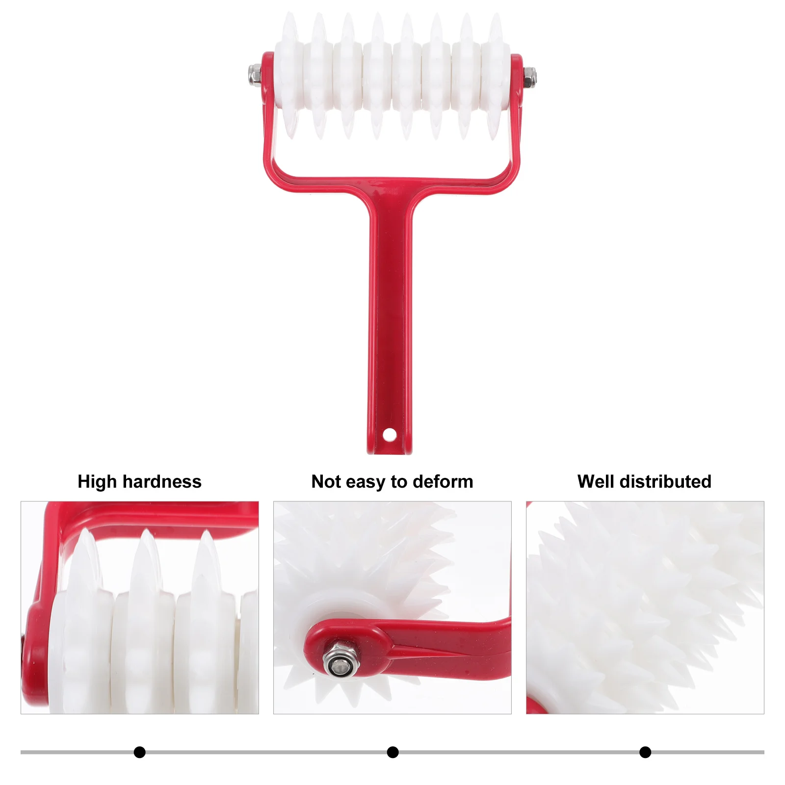 1 قطعة أداة فرد العجين دوكر البيتزا ثقب أداة تخريم المعجنات إبرة عجلة المطبخ الخبز إمدادات المعجنات إبرة عجلة #5