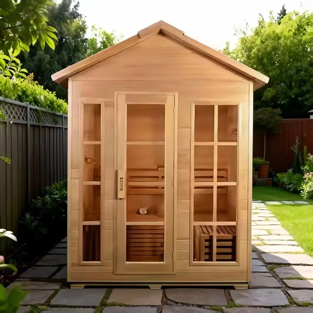

Household outdoor sauna room single double steam room dry steam room customized multi-person
