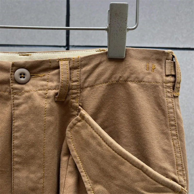 Women's pants New low rise slim fit straight leg pants for autumn 2025 Washed pure cotton cargo pants Casual versatile trousers