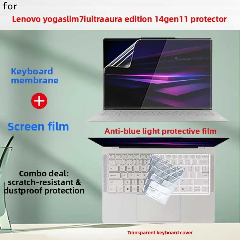 

For Lenovo Yoga Slim 7i Ultra Aura Edition 14 Gen 11 computer screen protector, keyboard film, anti glare transparent film