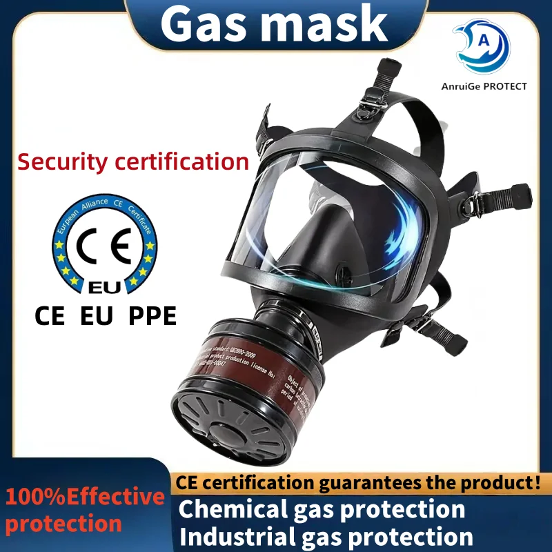 New MF14/87 Respirator, Full Face Gas Mask with Activated Carbon Filter for Vapour, Chemical, Nuclear Contamination Protection