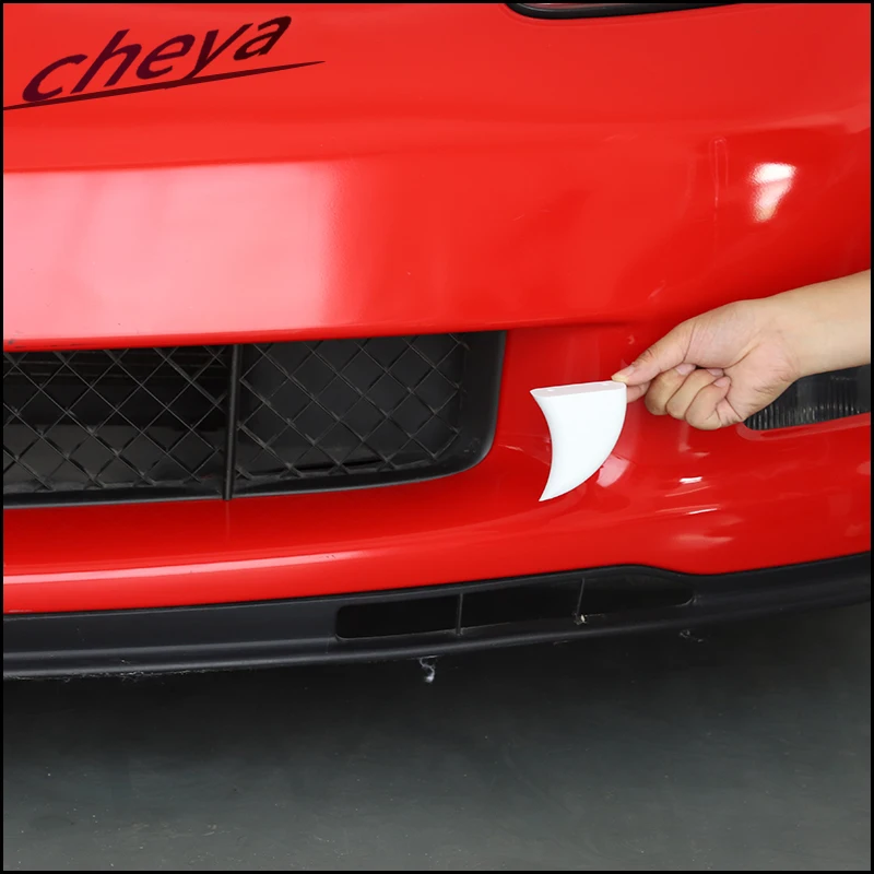 

For Chevrolet Corvette C6 2005-2013 ABS Plastic Car front grille Vampire Fang Exterior Modification Accessories 2 Pcs