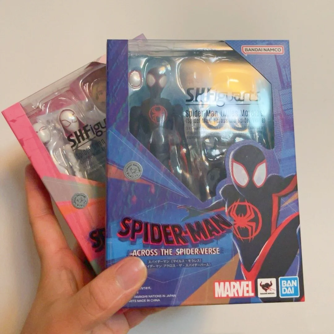 

Original Bandai S.h. Figuarts Spiderman: Across The Spider Spider-man Shf Gwen Action Figure Collection Toy Gift In Stock