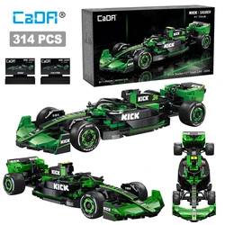 Cada Sauber Team C44 F1 Technical Racing Car Number 24 Sports Car Building Blocks KICK Car Bricks Toys Holiday Gifts