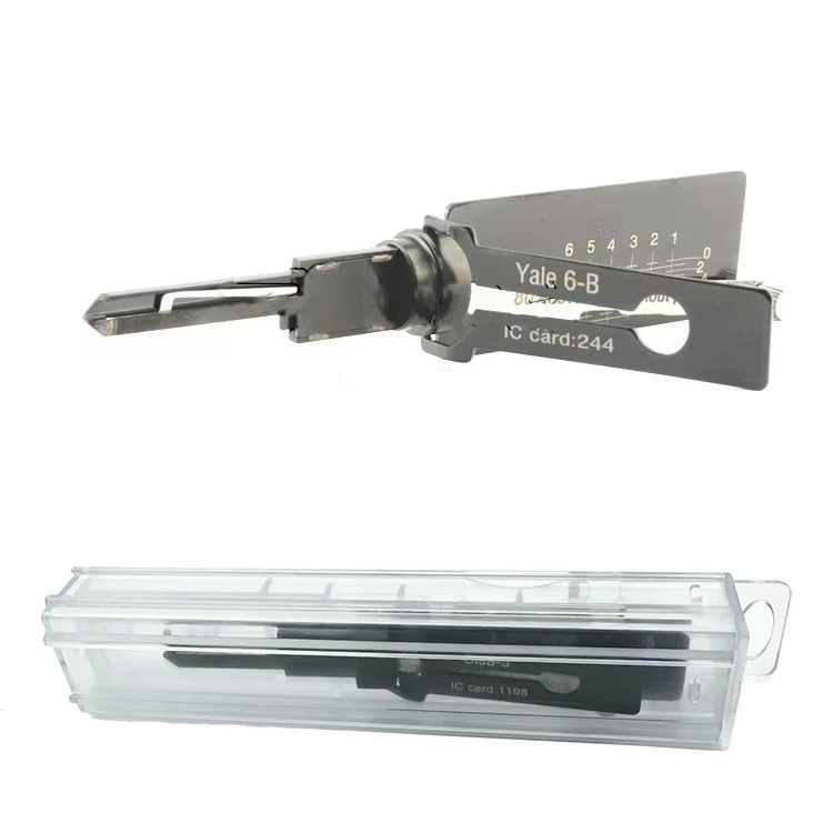 

1PCS LISHI 2in1 For yale5 yale5b yale6 yale6b Cisa Lishi pick Tool Of Locks Home Door Civil and Key Reader Professiona ganzua