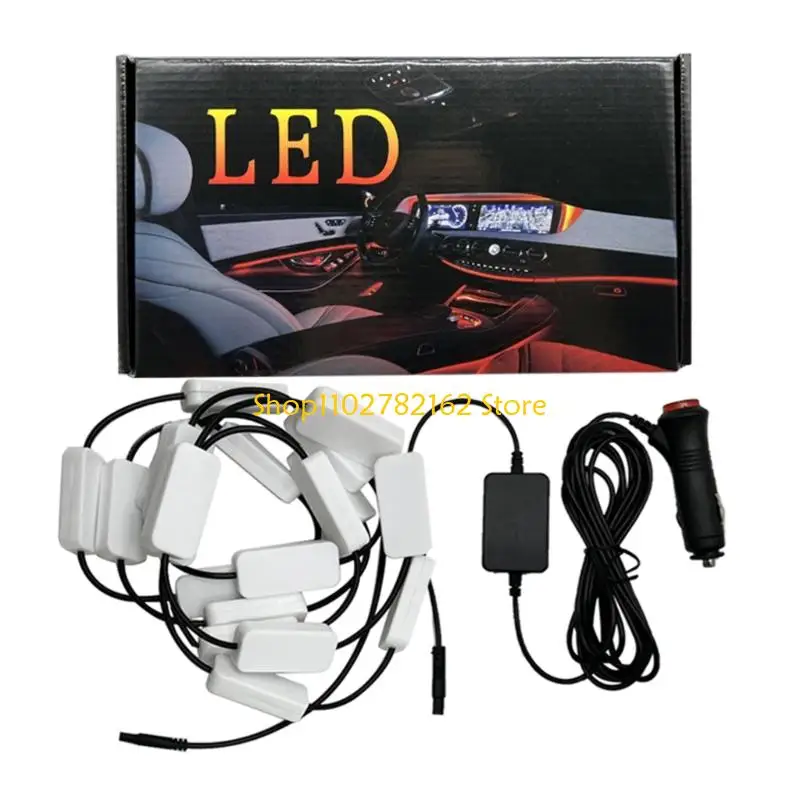 

547B Sound Activated Color Changing Car Trunk Light App Control Music Sync Dynamic Lighting Effects Simple Mount