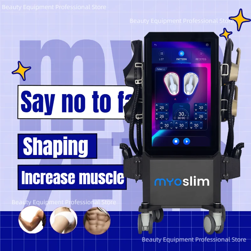 

MYOslim ultra professional shaping RF weight loss muscle machine ABS muscle stimulator weight loss muscle conditioning