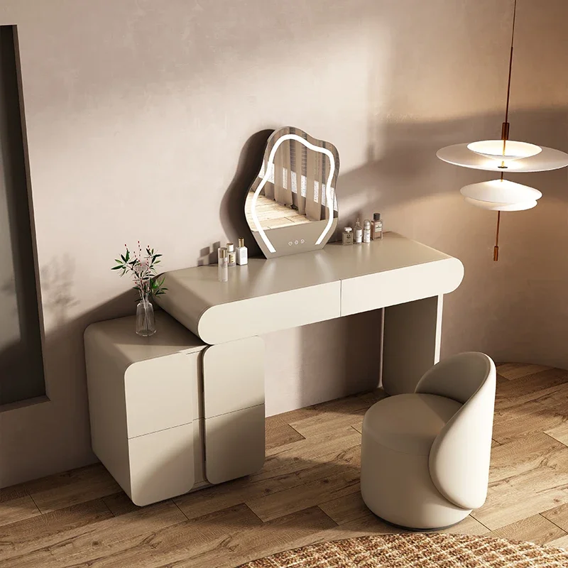 

Luxury Bedroom Vanity Table Modern Simple Storage Aesthetic Dressing Table Wood Vanity Vanitys Para Maquillaje Home Furniture