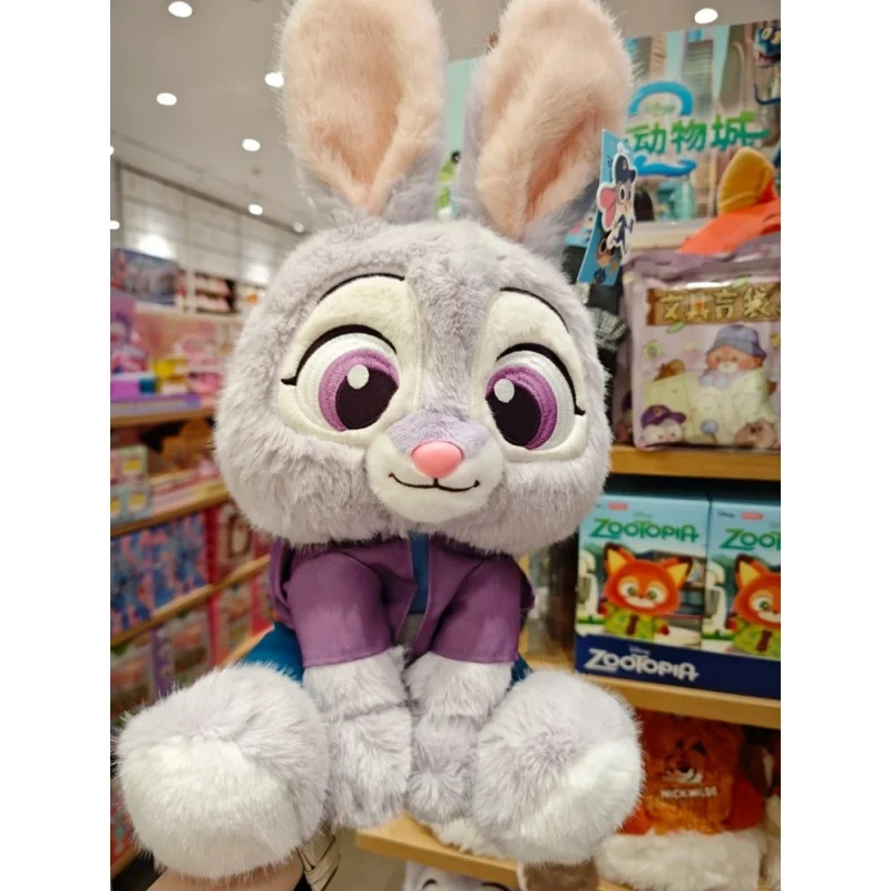 Miniso zootopia brinquedo de pelúcia dos desenhos animados-coelho macio judy raposa nick kawaii almofada ideal crianças presente de aniversário animal de pelúcia colecionável