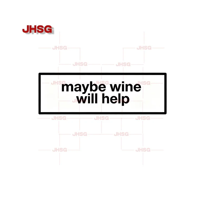Funny Quote Car Sticker Maybe Music Will Help Text Vinyl Decal Waterproof for Car Window Door Bumper Truck
