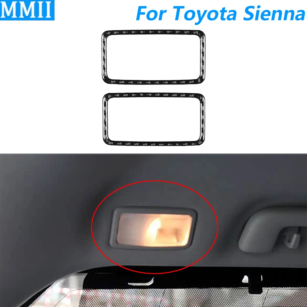 

Для Toyota Sienna 2015-2020: накладки на панель задних боковых фонарей из карбона, декоративные наклейки, аксессуары для автомобиля