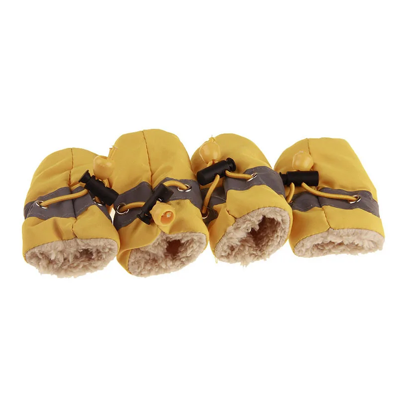 Waterproof Pet Dog Shoes Non-slip Fleece Liner Winter Dogs Rain Snow Boots Thick Warm Dogs Socks Booties Puppy Kitten Products