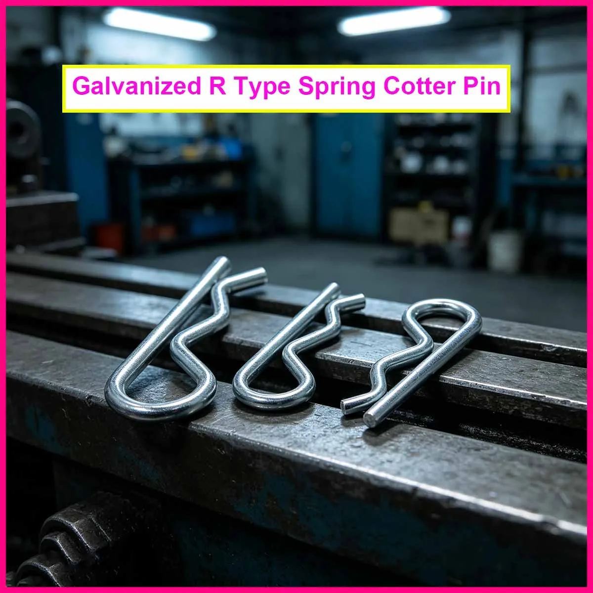 100PCS Galvanized R Type Spring Cotter Pin Wave Shape Split Clip Clamp Hair Tractor Pin for Car M1 M1.2 M1.6 M1.8- M4 M5