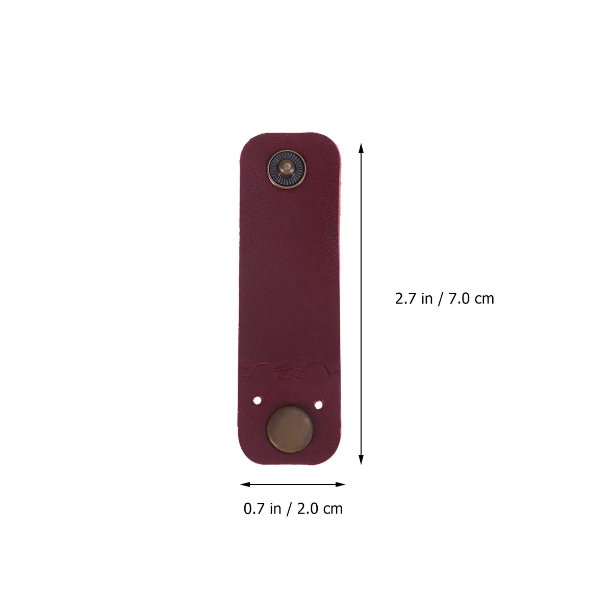 

Cord Keeper Round Wine Red Cable Winder Organizer Earphone Wire Holder PU Compact Travel Use Cord Keeper