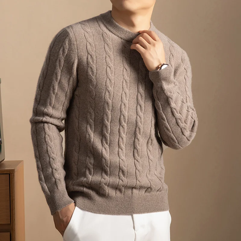 New Cashmere Men Sweater Autumn Winter Sweater 100% Cashmere Pullover Clothes