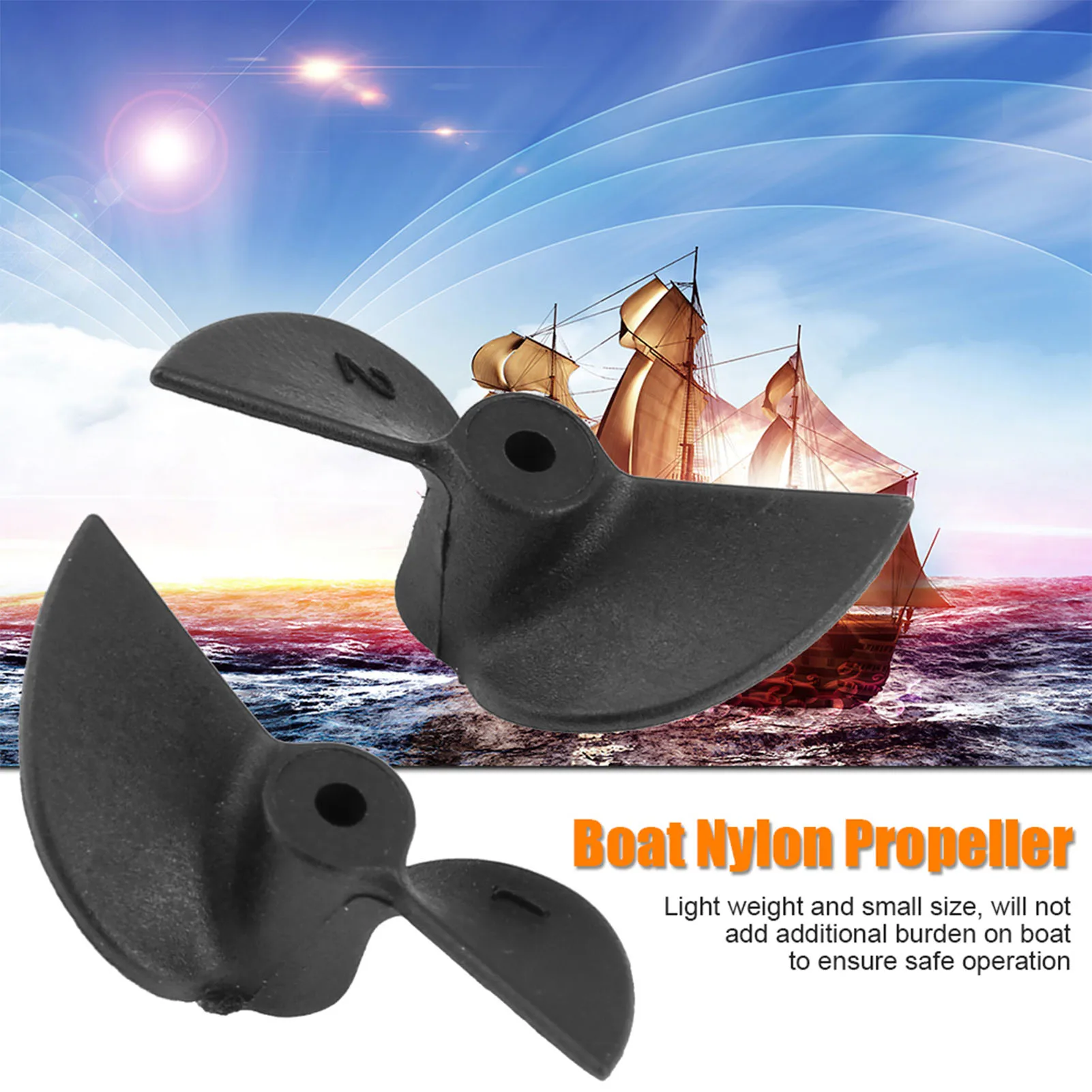 

RC Part Remote Control Ship Parts 2 Blades CW CCW RC Boat Propellers Set Plastic for 2mm Shaft